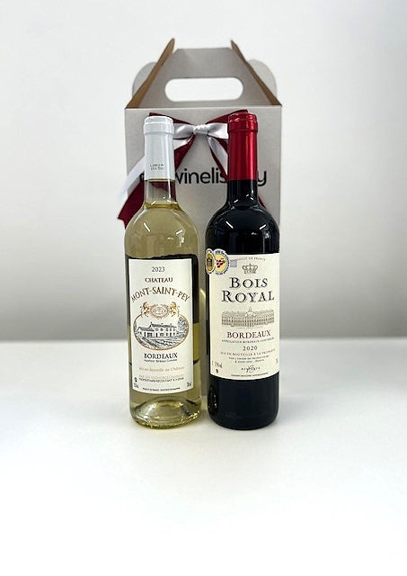 Gift Box With 1 Bois Royal Red & 1 Mont Saint Pey White